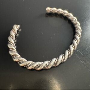 Sterling Silver Cuff for an Infant/Sweet Pea